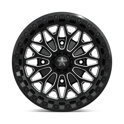 MSA Offroad Wheels MA53 BOLO UTV Beadlock 15x7 with Gloss Black Milled Finish