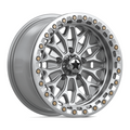MSA Offroad Wheels MA53 BOLO UTV Beadlock 15x7 Inch Silver Gloss with Machined Face