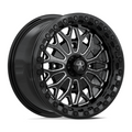 MSA Offroad Wheels MA53 BOLO UTV Beadlock Wheel 15x7 - Gloss Black Milled, 4x137 Bolt Pattern, +38 Offset