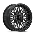 MSA Offroad Wheels MA53 BOLO UTV Beadlock 18x7 Inch Gloss Black Milled