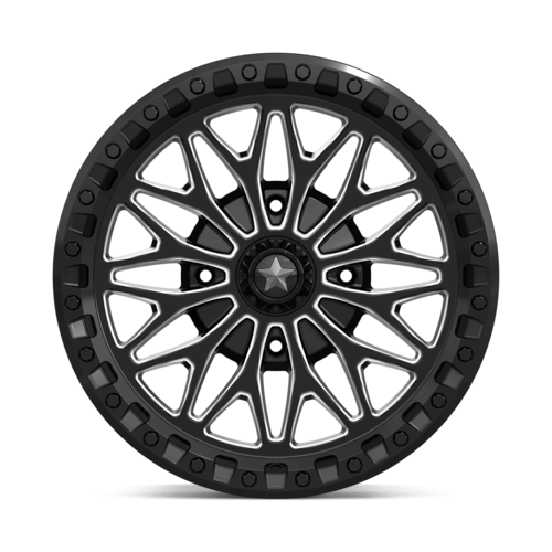 MSA Offroad Wheels MA53 BOLO UTV Beadlock 18x7 Inch Gloss Black Milled