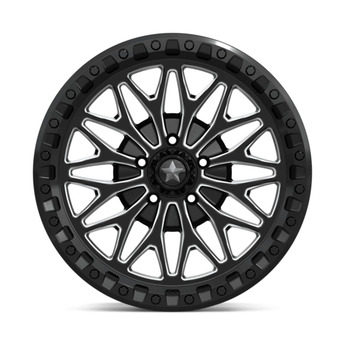 MSA Offroad Wheels MA53 BOLO UTV Beadlock 18x7 Gloss Black Milled