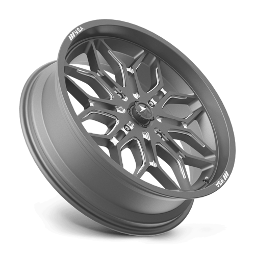 MSA Offroad Wheels M47 Sniper UTV 24x7 Gunmetal Milled Wheel with 4x137 Bolt Pattern and +10 Offset