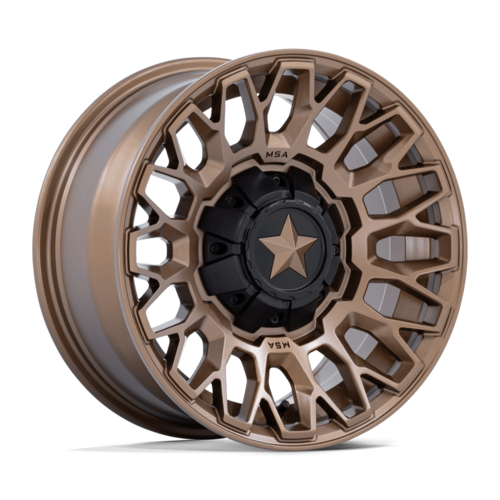 MSA Offroad Wheels M50 Clubber UTV 15x7 Matte Bronze Wheel with 4x137/156 Bolt Pattern and +10 Offset