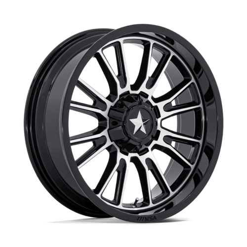 MSA Offroad Wheels M51 Thunderlips UTV 20x7 Gloss Black Machined with 4x137/156 Bolt Pattern