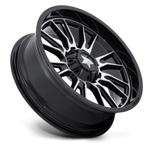 MSA Offroad Wheels M51 Thunderlips UTV 24x7 Gloss Black Machined Wheel