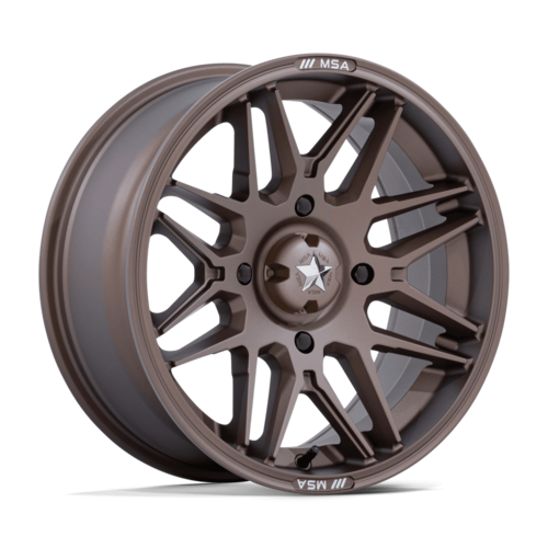 MSA Offroad Wheels M52 Radar UTV 16x7 Matte Bronze Wheel with 4x137 Bolt Pattern and +10 Offset