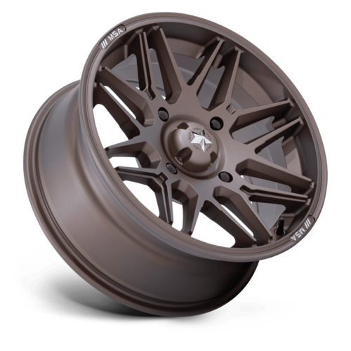 MSA Offroad Wheels M52 Radar UTV 15x7 Matte Bronze Wheel with 5x114.3 Bolt Pattern and +10 Offset