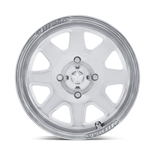 MSA Offroad Wheels M54 Spark UTV 15x7 Polished Alloy Wheel with 4x156 Bolt Pattern and +10 Offset