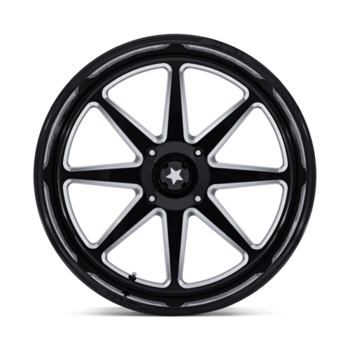 MSA Offroad Wheels M54 Spark UTV 24x10 Gloss Black Milled Wheel with 4x137 Bolt Pattern and -25 Offset