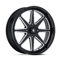 MSA Offroad Wheels M54 Spark UTV 24x7 Gloss Black Milled Wheel