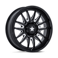 MSA Offroad Wheels Commander UTV 22x7 Gloss Black Milled Wheel (Part MA055BE22704A00)