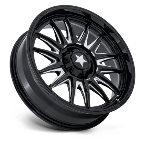 MSA Offroad Wheels M55 Commander UTV 24x7 Gloss Black Milled Wheel