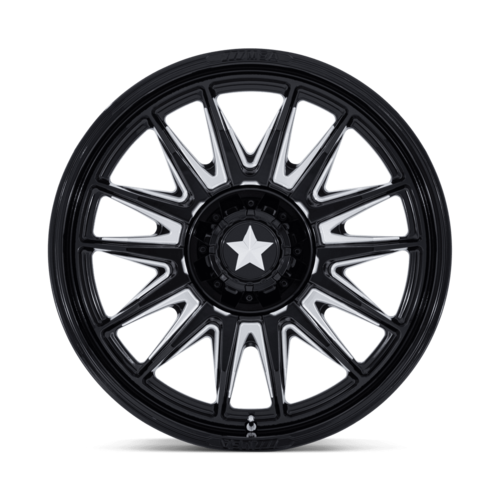 MSA Offroad Wheels M55 Commander UTV 18x7 Gloss Black Milled with 4x110 Bolt Pattern and +10 Offset