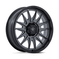 MSA Offroad Wheels M55 Commander UTV 20x7 Matte Gunmetal with Matte Black Lip