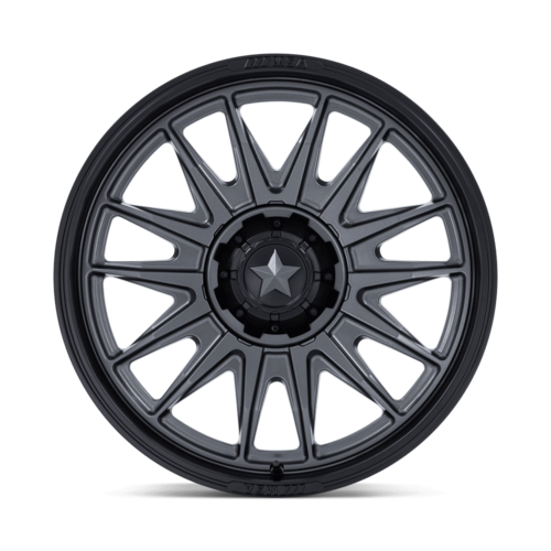 MSA Offroad Wheels M55 Commander UTV 15x7 Matte Gunmetal with Matte Black Lip