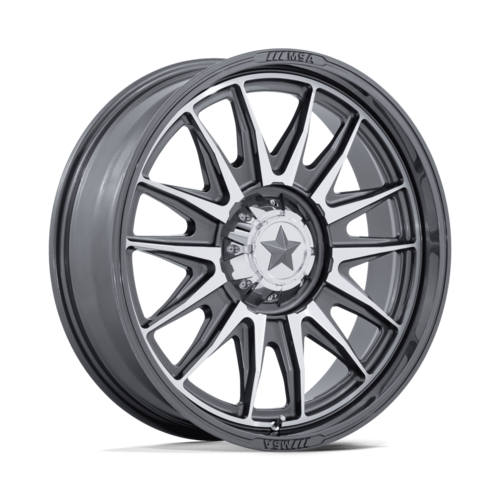 MSA Offroad Wheels M55 Commander UTV 15x7 Silver with Machined Face and +10 Offset