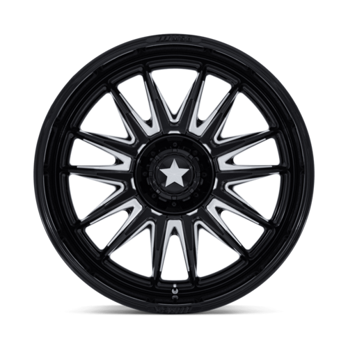 MSA Offroad Wheels M55 Commander UTV 24x10 Gloss Black Milled - 4x137/156 Bolt Pattern, -25 Offset