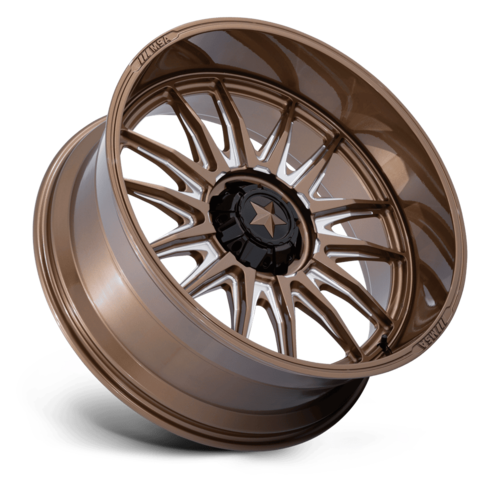 MSA Offroad Wheels M55 Commander UTV 24x10 with Gloss Bronze Milled Finish, 4x137/156 Bolt Pattern, -25 Offset