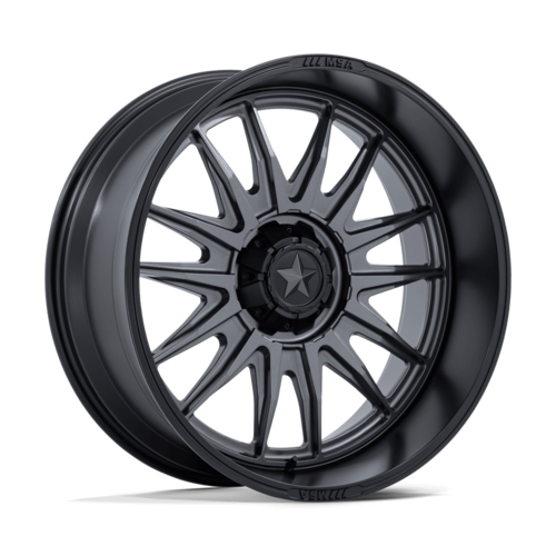 MSA Offroad Wheels M55 Commander UTV 24x10 Matte Gunmetal with Matte Black Lip