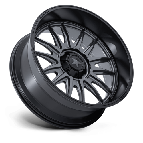 MSA Offroad Wheels M55 Commander UTV 24x10 Matte Gunmetal with Matte Black Lip