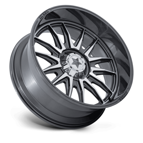 MSA Offroad Wheels M55 Commander UTV 24x10 -25mm Platinum with Machined Face