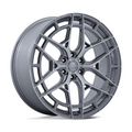 Niche 1PC NC284 ADRIA 22x10 Inch Silver Platinum Brushed Face Wheel with 6x139.7 Bolt Pattern and 20mm Offset