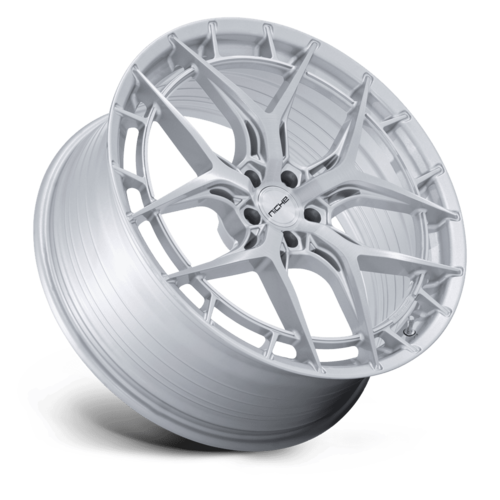 Niche 1PC Riviera 20x9.5 Inch Gloss Silver with Brushed Face Wheel (Part NC286 RIVIERA)