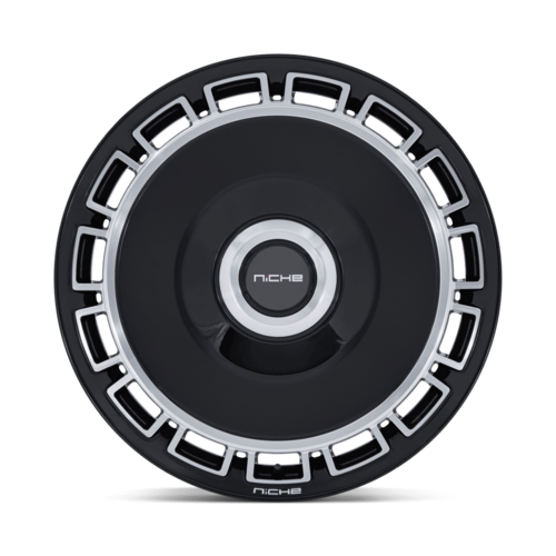 Niche 1PC NC287 Venice 20x10.5 Gloss Black Machined Face Wheel with 5x112/120 Bolt Pattern and +38 Offset