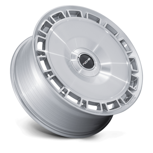 Niche 1PC NC287 VENICE 20x10.5 Inch Gloss Silver Machined Face Wheel with 5x112/5x114.3 Bolt Pattern and +40 Offset