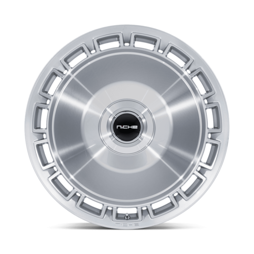 Niche 1PC NC287 Venice 22x9 Inch Gloss Silver Machined Face Alloy Wheel with 5x108/5x114.3 Bolt Pattern and +38 Offset