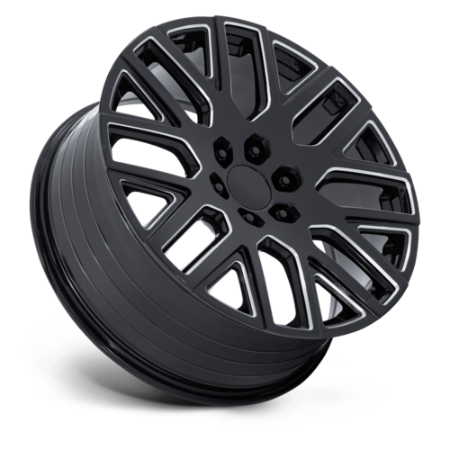 Performance Replicas PR231 22x9 Gloss Black Milled Wheel with 6x139.7 Bolt Pattern and +28 Offset