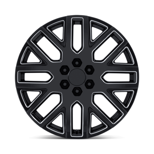 Performance Replicas PR231 22x9 Gloss Black Milled Wheel with 6x139.7 Bolt Pattern and +28 Offset