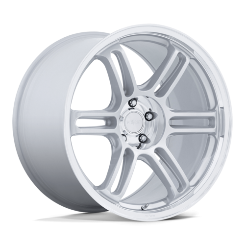 Rotiform RC209 RPS 19x10.5 Matte Silver Wheel with Diamond Cut Lip, 5x120 Bolt Pattern, +35 Offset
