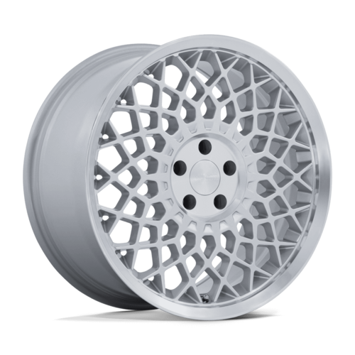 Rotiform RC212 CJJ 19x10.5 Inch Gloss Silver Machined Lip Wheel with 5x112 Bolt Pattern and +35 Offset