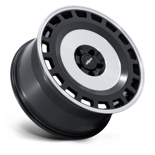 Rotiform RC213 ZBF Matte Black with Machined Face 18x8.5 Wheel for 5x112 Bolt Pattern, +45 Offset