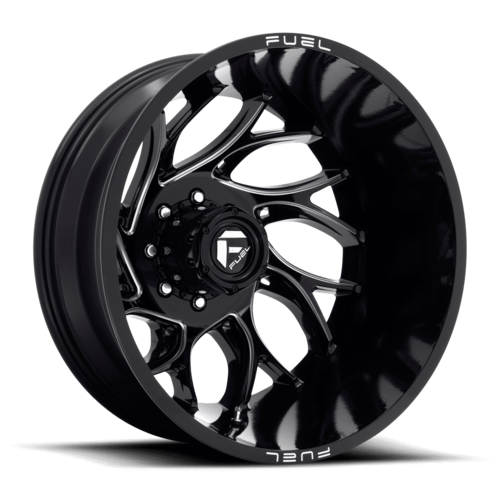 Fuel 1PC D741 Runner 20x8.25 Gloss Black Milled Wheel with 8x200 Bolt Pattern and -202 Offset