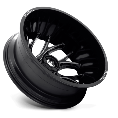 Fuel 1PC D741 Runner 20x8.25 Gloss Black Milled Wheel with 8x200 Bolt Pattern and -202 Offset