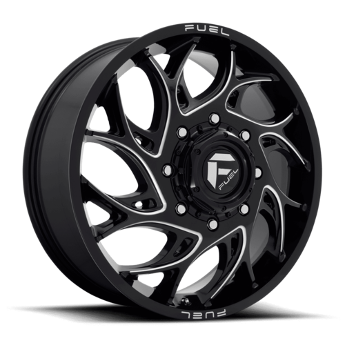 Fuel 1PC D741 Runner 20x8.25 Gloss Black Milled Wheel with 8x200 Bolt Pattern and 142mm Center Bore