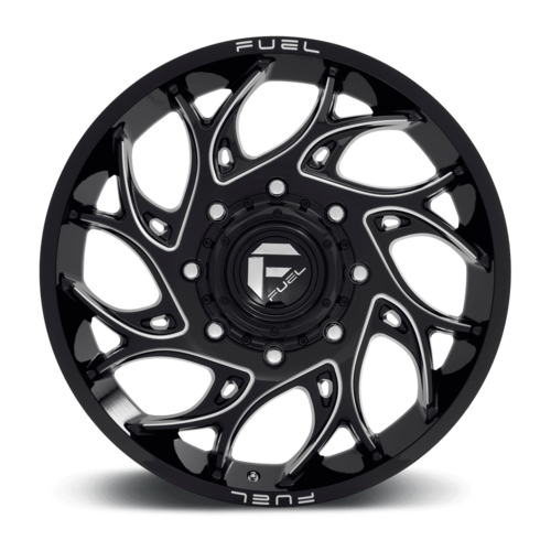 Fuel 1PC D741 Runner 20x8.25 Inch Gloss Black Milled Wheel with 8x210 Bolt Pattern and +105 Offset