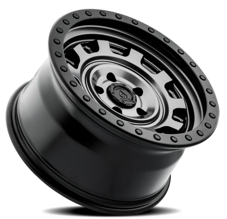 ARENA A112 GUNNER WHEELS 6X135 - SATIN GUN METAL CENTER & SATIN BLACK LIP