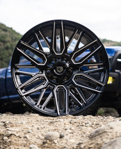 GEAR OFF-ROAD WHEELS 770BM EDGE 6X5.5(139.7) & 6X135 - GLOSS BLACK & MILLED