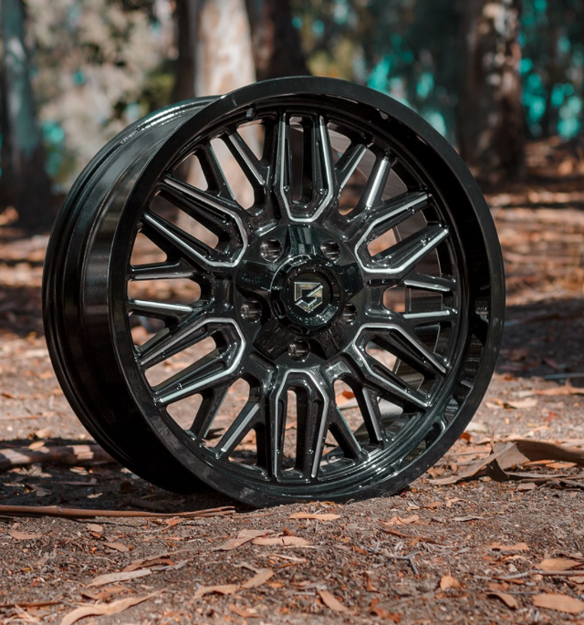 GEAR OFF-ROAD WHEELS 775BM SURGE 6X5.5(139.7) & 6X135 - BLACK & MILLED