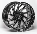 XTREME FORCE XF-8 CONCAVE WHEELS 6X5.5(139.7) & 6X135 - GLOSS BLACK & MILLED - TRUE DIRECTIONAL