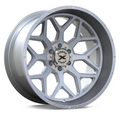 22X12 XTREME FORCE XF-12 WHEELS 5X5(127) & 5X5.5(139.7) - SILVER BRUSHED