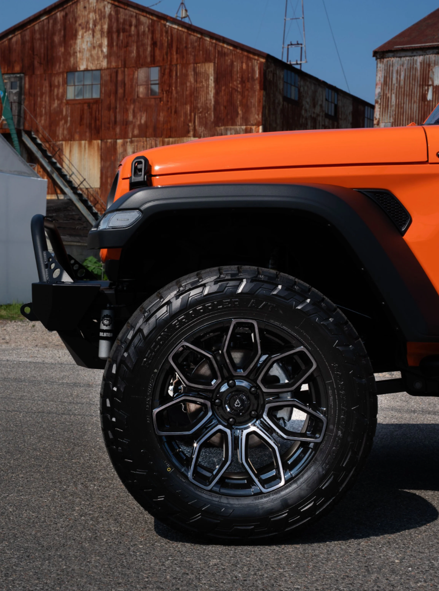 ARENA A116 COBRA WHEELS 6X135 - GLOSSY BLACK BRUSHED DDT FACE CLEAR