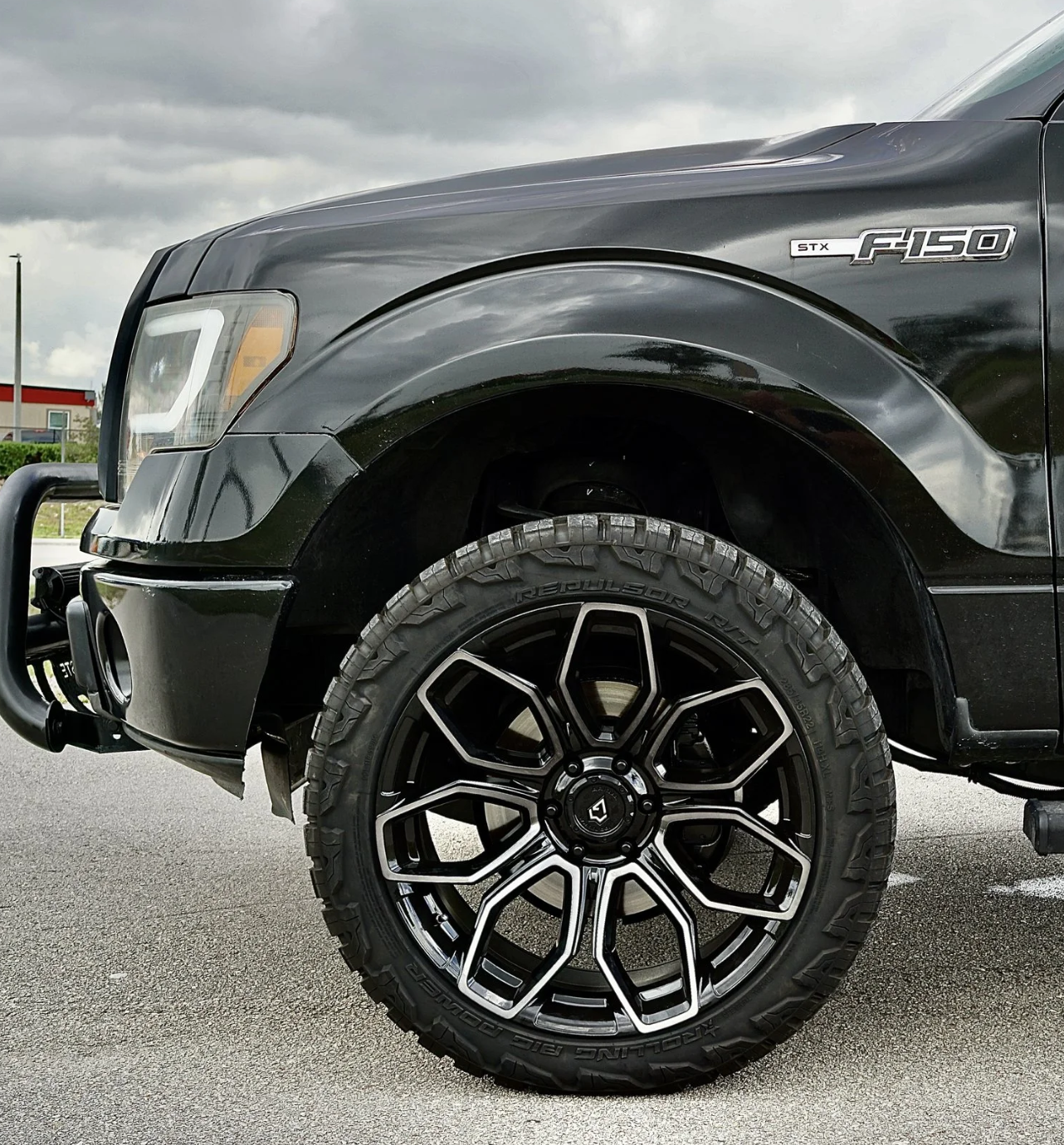 ARENA A116 COBRA WHEELS 5X5.0(127) - GLOSSY BLACK BRUSHED DDT FACE CLEAR