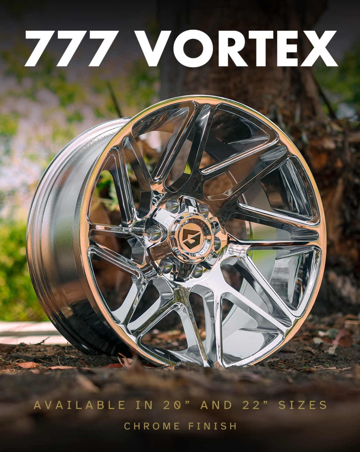 GEAR OFF-ROAD WHEELS 777C VORTEX 6X5.5(139.7) & 6X135 - CHROME