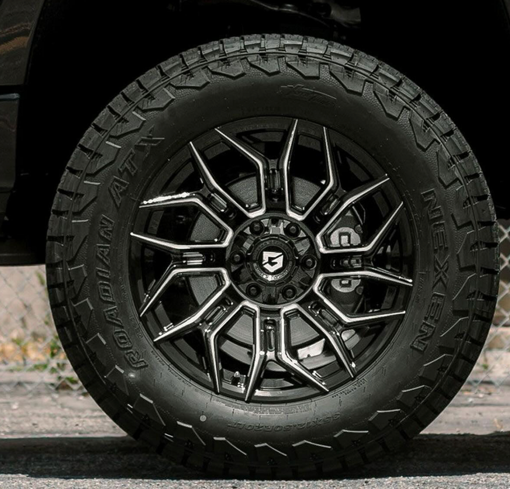 GEAR OFF-ROAD WHEELS 776BM FLAIR 6X5.5(139.7) & 6X135 - GLOSS BLACK MILLED