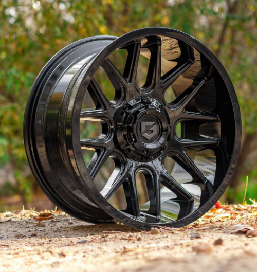 Gear Off Road 771B 20x9 Cast Aluminum Wheel with 5x5.50 and 5x150 Bolt Patterns, +18 Offset